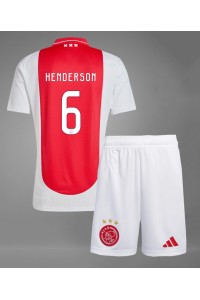 Fotbalové Dres Ajax Jordan Henderson #6 Dětské Domácí Oblečení 2024-25 Krátký Rukáv (+ trenýrky)